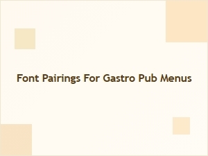 Crafting a Casual Menu with Perfect Font Pairings